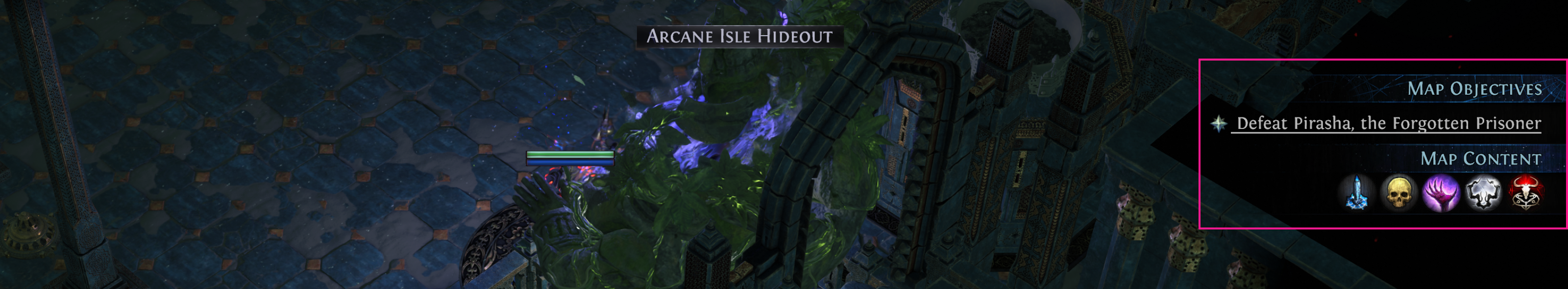 In-map Map Content panel showing random extra content icons
