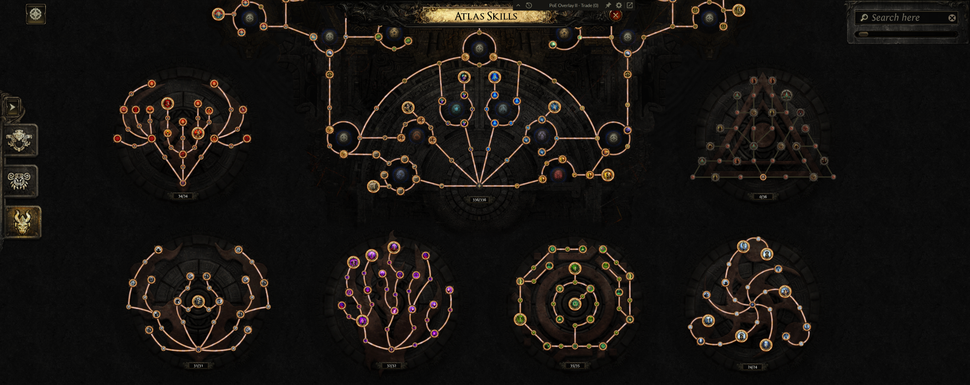 League mechanic trees in Atlas Skills